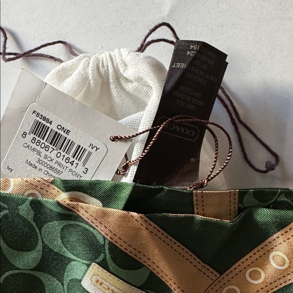 Coach Silk Scarf - Picture 4 of 6